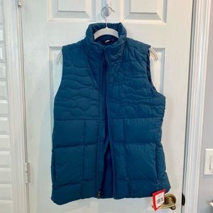 the north face women’s rhea down vest, montery blue